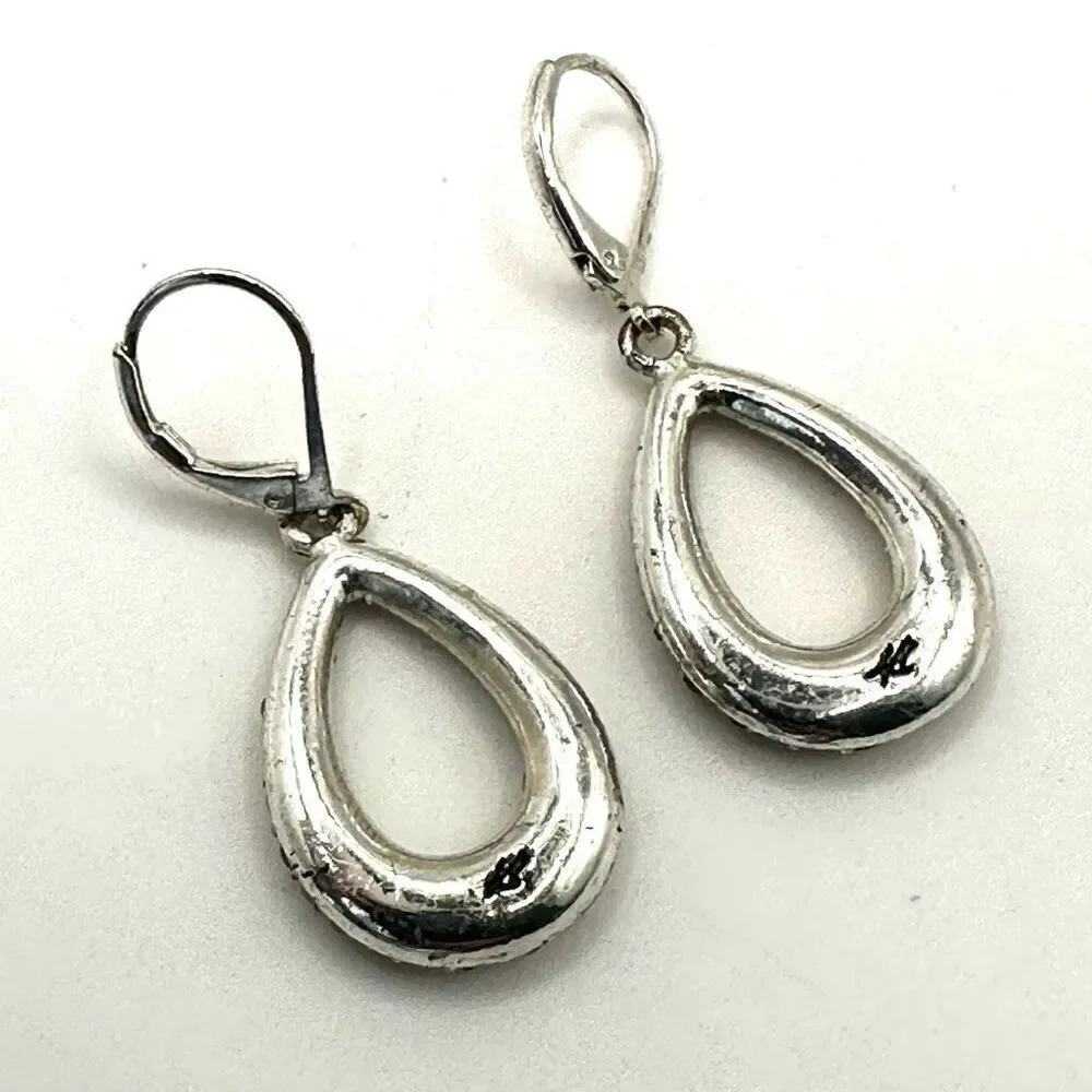 Kenneth Cole rhinestone teardrop earrings